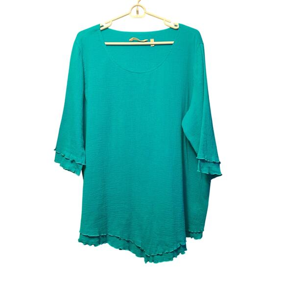 Soft Surroundings Tops - Soft Surroundings Siesta Key Crepe Tunic Shirt